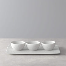 Villeroy & Boch Set de cuencos para salsas Manufacture Rock - Blanco - 4 piezas