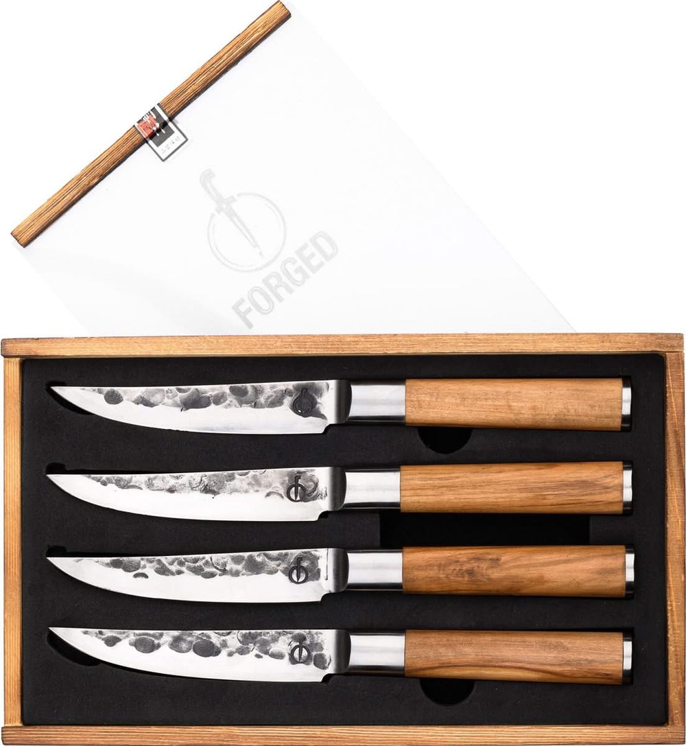 Cuchillos para steak Forged Olive - 4 unidades