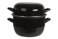 Cosy & Trendy Olla para mejillones - Negro - ø 20 cm / 3.3 litros - capa antiadherente esmaltada