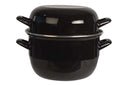 Cosy & Trendy Olla para mejillones - Negro - ø 20 cm / 3.3 litros - capa antiadherente esmaltada