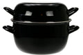 Cosy & Trendy Olla para mejillones - Negro - ø 24 cm / 5 litros - capa antiadherente esmaltada
