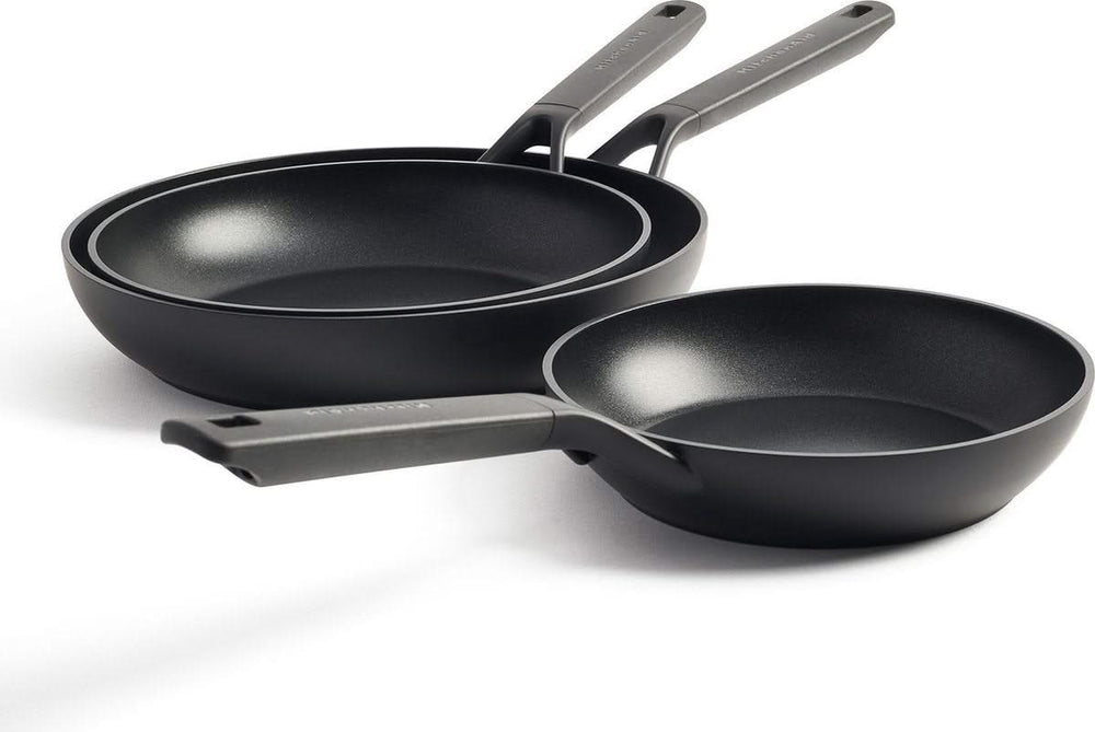 Juego de sartenes KitchenAid Classic Forged - ø 20, 24 y 28 cm - revestimiento antiadherente cerámico