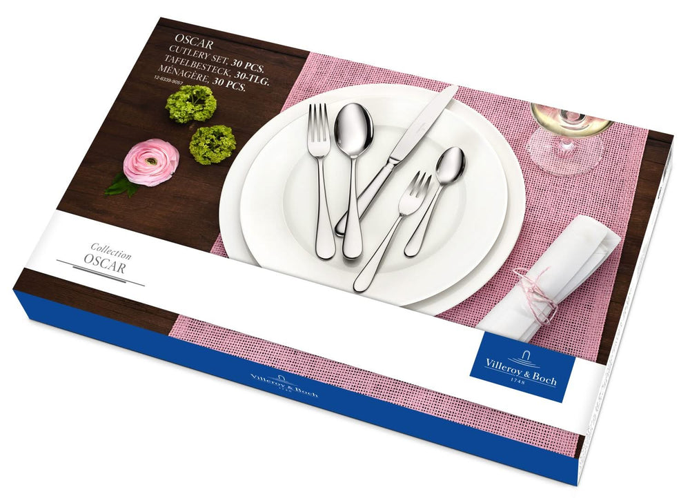 Villeroy & Boch juego de cubiertos Oscar - acero inoxidable - 30 piezas / 6 personas