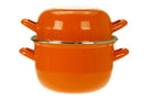 Olla para mejillones - Naranja - ø 18 cm / 2.8 litros - recubrimiento antiadherente esmaltado Cosy & Trendy
