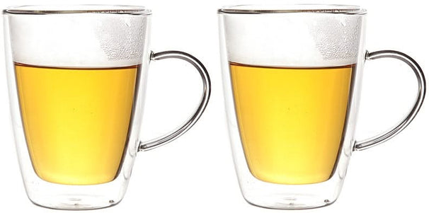Cosy & Trendy Vasos dobles de cristal 250 ml - 2 piezas