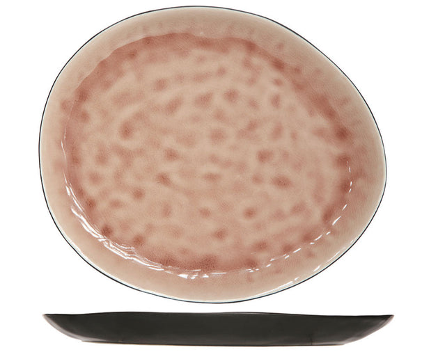 Cosy & Trendy Platos para cena Organic Laguna Old Rose - 27 x 23 cm - 4 piezas