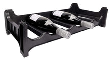 Botellero apilable negro - Plástico - 6 botellas