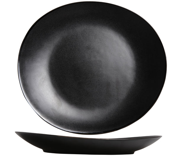 Cosy & Trendy Platos para cena Vongola Negro - 28 x 26 cm - 4 unidades