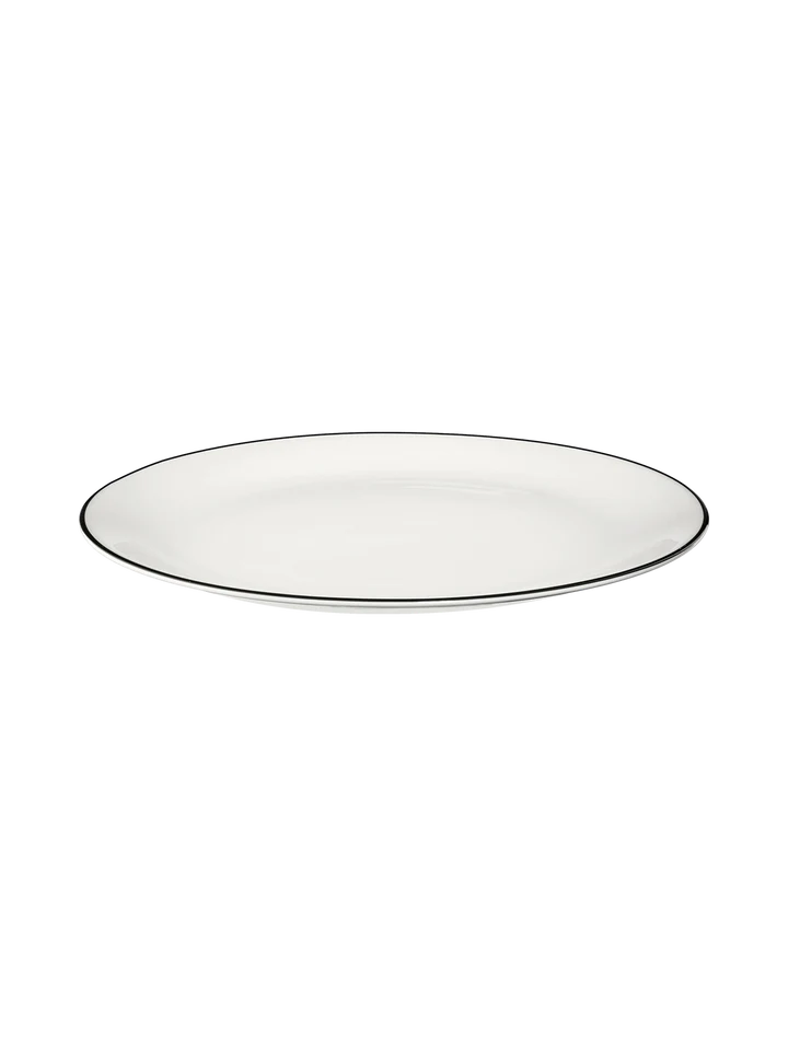 ASA Selection Platos de desayuno / Platos de postre A Table Ligne Noire ø 21 cm - 4 unidades