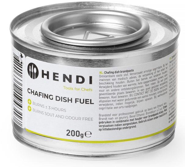 Pasta para quemar Hendi para Chafing Dish - 200 gramos - 24 unidades