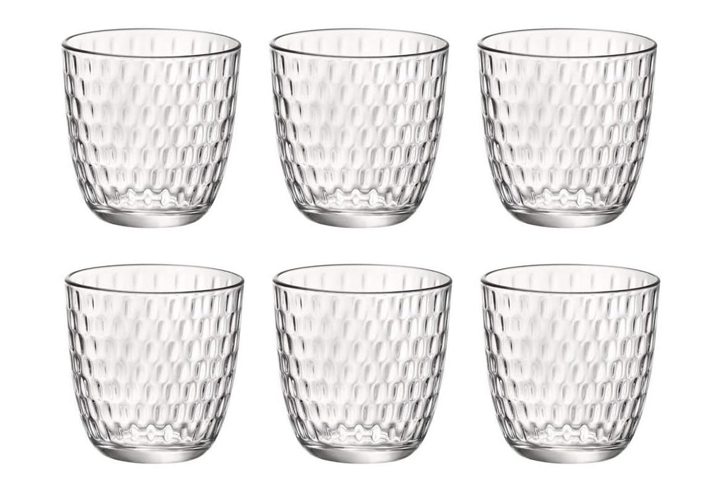 Vasos de agua Bormioli Rocco Slot - Transparente - 290 ml - 6 piezas