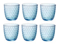 Vasos de agua Bormioli Rocco Slot - Azul - 290 ml - 6 piezas