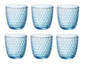 Vasos de agua Bormioli Rocco Slot - Azul - 290 ml - 6 piezas