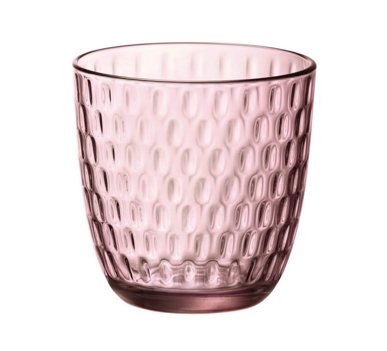 Vasos de agua Bormioli Rocco Slot - Rosa - 290 ml - 6 piezas