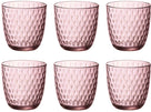 Vasos de agua Bormioli Rocco Slot - Rosa - 290 ml - 6 piezas