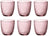 Vasos de agua Bormioli Rocco Slot - Rosa - 290 ml - 6 piezas