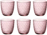 Vasos de agua Bormioli Rocco Slot - Rosa - 290 ml - 6 piezas