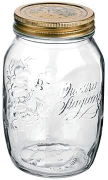 Tarro de conserva Bormioli Rocco Quattro Stagioni - ø 8.6 cm / 1 litro - 3 unidades