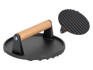 Blackwell Prensa para hamburguesas de hierro fundido / Prensa Smash Burger / Prensa para parrilla / Prensa para carne - Hierro fundido - ø 18 cm