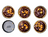 Molde para Tarta / Molde para Hornear / Molde para Quiche con Base Desmontable Premium Baking ø 10 x 2 cm - 6 Piezas