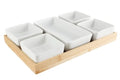 Cosy & Trendy Tabla para aperitivos con 5 recipientes