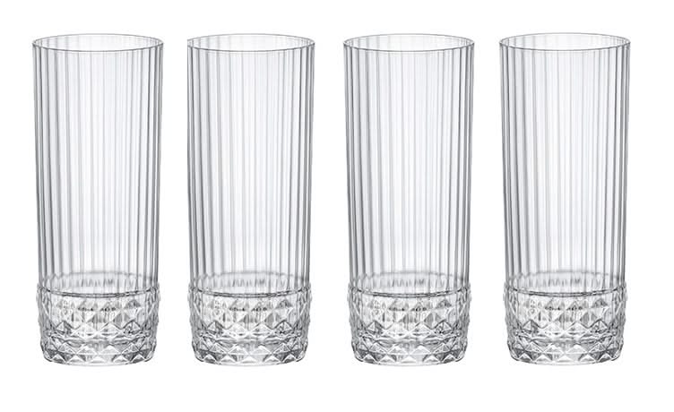 Bormioli Rocco Vasos Longdrink America 20's - 400 ml - 4 unidades