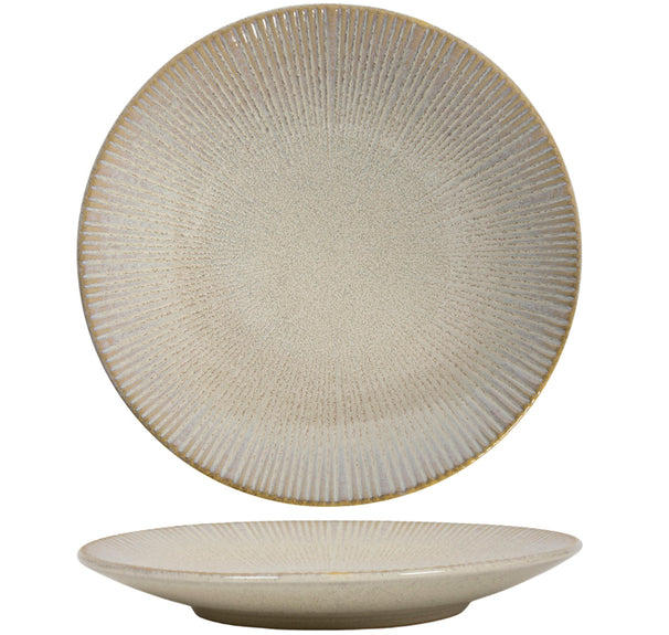 Cookinglife Platos de Cena Coastal Lines Ocean Beige ø 27 cm - 6 Piezas