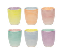 Cookinglife Tazas de Café / Tazas Senseo Pastel Harmony 180 ml - 6 Piezas