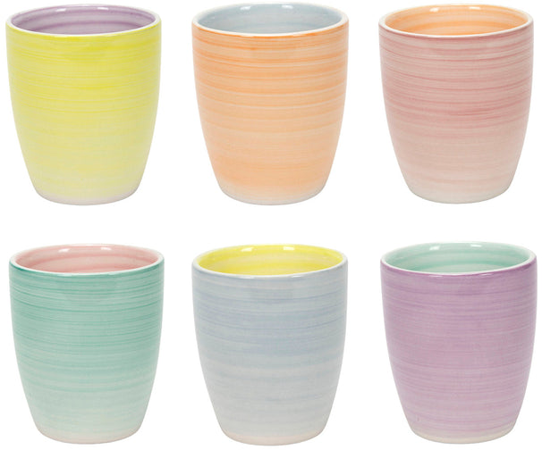 Cookinglife Vasos de Café Pastel Harmony 340 ml - 6 Piezas