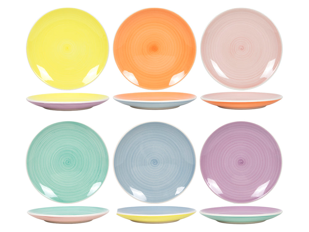 Cookinglife Platos de desayuno / Platos de postre Pastel Harmony ø 19 cm - 6 piezas