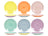Cookinglife Platos de desayuno / Platos de postre Pastel Harmony ø 19 cm - 6 piezas
