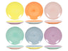 Cookinglife Platos de desayuno / Platos de postre Pastel Harmony ø 19 cm - 6 piezas