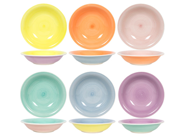 Platos Profundos / Platos para Pasta Cookinglife Pastel Harmony ø 21 cm - 6 piezas