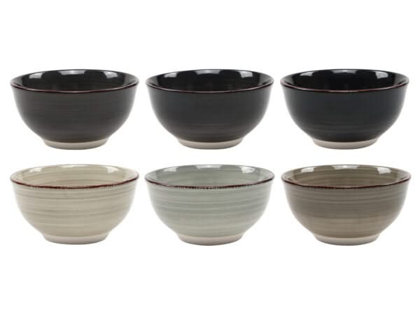 Cookinglife Cuencos pequeños Delice Gris ø 12 cm - 6 piezas