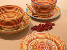 Set de Vajilla Cookinglife Rhythm & Lines 18 piezas / 6 personas - 6 platos de cena, 6 platos de desayuno y 6 platos hondos