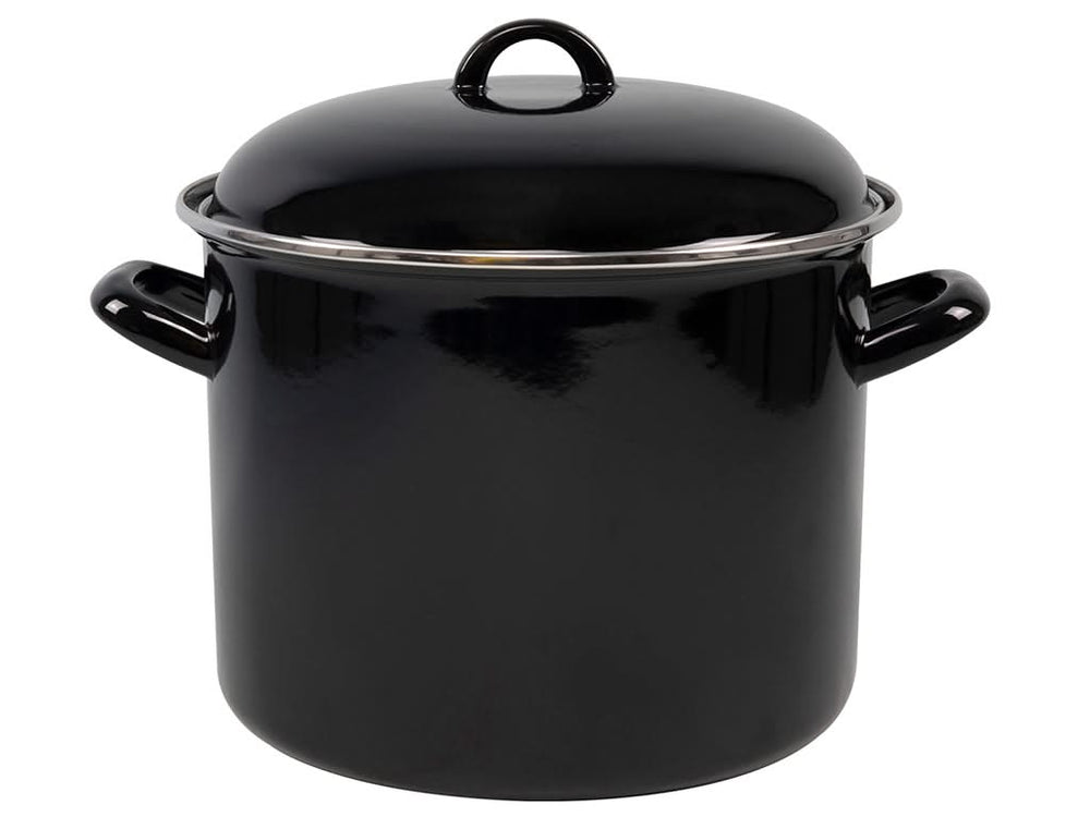 Olla para sopa Cookinglife - Esmalte - Negra - ø 24 cm / 8 litros - capa antiadherente esmaltada