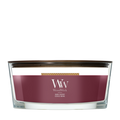 WoodWick Vela Aromática Ellipse Wood Smoke - 9 cm / 19 cm - Vela Aromática en Vidrio - Mecha de Madera