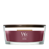 WoodWick Vela Aromática Ellipse Wood Smoke - 9 cm / 19 cm - Vela Aromática en Vidrio - Mecha de Madera
