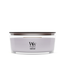 WoodWick Vela Aromática Ellipse Lavanda & Cedro - 9 cm / 19 cm - Vela Aromática en Vidrio - Mecha de Madera
