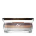 WoodWick Vela Aromática Ellipse Trilogy Radiant Cashmere - 9 cm / 19 cm - Vela Aromática en Vidrio - Mecha de Madera