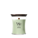 WoodWick Vela Aromática Mediana Matcha Zest - 11 cm / ø 10 cm - Vela Aromática en Vidrio - Mecha de Madera