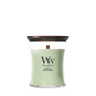 WoodWick Vela Aromática Mediana Matcha Zest - 11 cm / ø 10 cm - Vela Aromática en Vidrio - Mecha de Madera