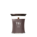 WoodWick Vela Aromática Mediana Iris Woods - 11 cm / ø 10 cm - Vela Aromática en Vidrio - Mecha de Madera