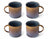 Tazas Cosy & Trendy Quintana Blue - 450 ml - 4 Piezas