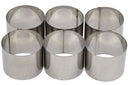 Cosy & Trendy Anillos para cocinar de acero inoxidable ø 7 cm - 6 piezas