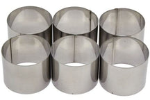 Cosy & Trendy Anillos para cocinar de acero inoxidable ø 7 cm - 6 piezas