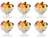 Copas de helado Bormioli Rocco - Copas para sorbete - Diamond - 360 ml - 6 piezas