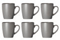 Tazas con asa Cosy & Trendy - Gris moteado - 350 ml - 6 piezas