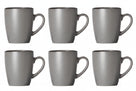 Tazas con asa Cosy & Trendy - Gris moteado - 350 ml - 6 piezas
