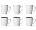Tazas Cosy & Trendy Blanco moteado 350 ml - 6 piezas
